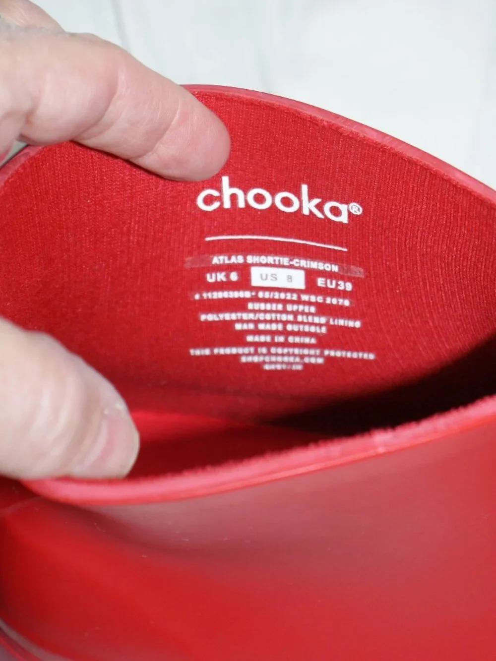 Chooka Short Red Rain Boot - Size 8 - BRAND NEW